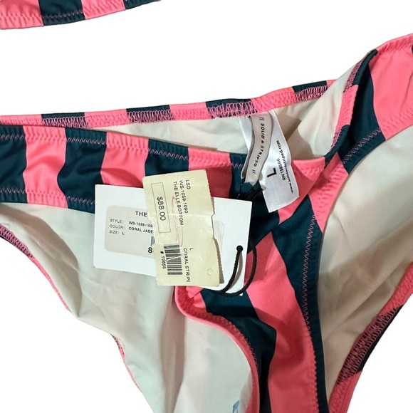 Solid & Striped Stripe Bikini NWT Size M/L - Picture 3 of 4